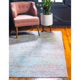 thumbnail image 2 of Unique Loom 3131561 5 x 8 ft. Carlotta Austin Rectangular Rug, Blue, 2 of 2