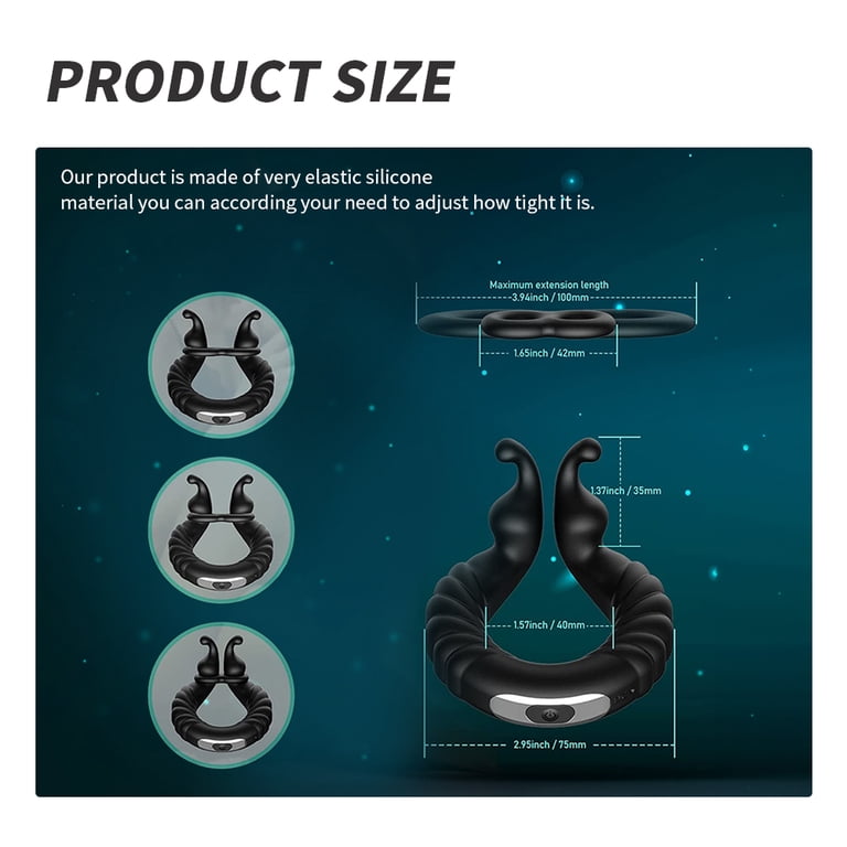 penisring kamera Rabbit Cock Ring: 10 Modes Dual Stimulation Rechargeable