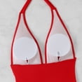 thumbnail image 4 of Womens Bikini Swimsuits, Women One Piece Swimsuits, Ladies Swimsuits, Womens Swimsuits, Tummy Control Swimsuits for Women One Piece Bathing Suit Push Up Slimming Swimwear, Red XL, 4 of 7