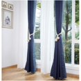 thumbnail image 5 of Un par de alzapaños para cortinas hechos a mano, con borlas y clip para cortinas, accesorios para cortinas con bola de algodón (gris), 5 of 5