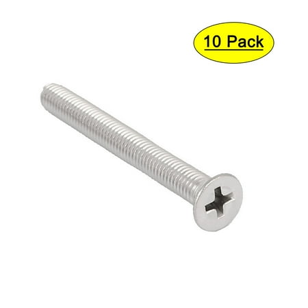 

Uxcell 10 Pcs M5x45mm 316 Stainless Steel Countersunk Machine Screws Bolts