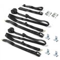 thumbnail image 1 of Jeep Commando 1966-1973 Standard 3 Points Noir Rétractable Ceinture de Banquette Kit avec Bracketry - 3 Ceintures, 1 of 1