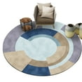 thumbnail image 1 of Tapis Rond pour Chambre à Coucher Salon Bureau Jeu, Tapis de Sol, 2 Pieds x 2 Pieds/60*60cm Rond, 1 of 5