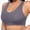 Gray-bras for women, variant on Sports Bras for Women Criss Cross Wide Straps High Support Bra Trendy Seamless Gym Crop Tank Tops Racerback Workout Yoga Running Top