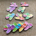 thumbnail image 2 of Raindrops Wood Buttons for Decor Assorted Color 50 Pieces Bird Design Wooden Sewing Buttons 35x27mm 1 38x1 06inch, 2 of 8