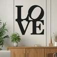 thumbnail image 2 of LOVE Metal Sign Metal LOVE Wall Decoration Couple Heart-Shaped Eternal Love Metal Wall Decoration Wedding Gift Romantic Garden Metal Sign, 2 of 5
