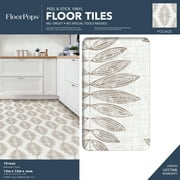 Floorpop Langley Grey Peel and Stick Floor Tiles
