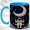 Blue, variant on Astronaut Moon Swing Coffee Mug, Space Dream Mug, Ceramic 11 oz