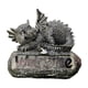 thumbnail image 2 of Solar LED bienvenida jardín dragón durmiente estatua ornamentos, hecho de resina resistente esculpida detallada, 2 of 9