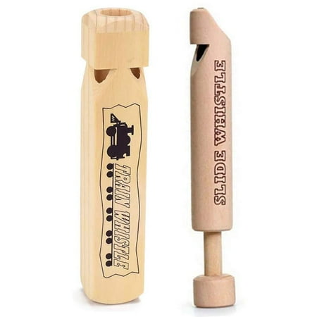 2Pcs Wood Train Whistles Toy Cultivate Hands-on and Thinking Skills Creativity Locomotive Sound for Music Instrument Gifts Wood Musical Instrument Educational Toys