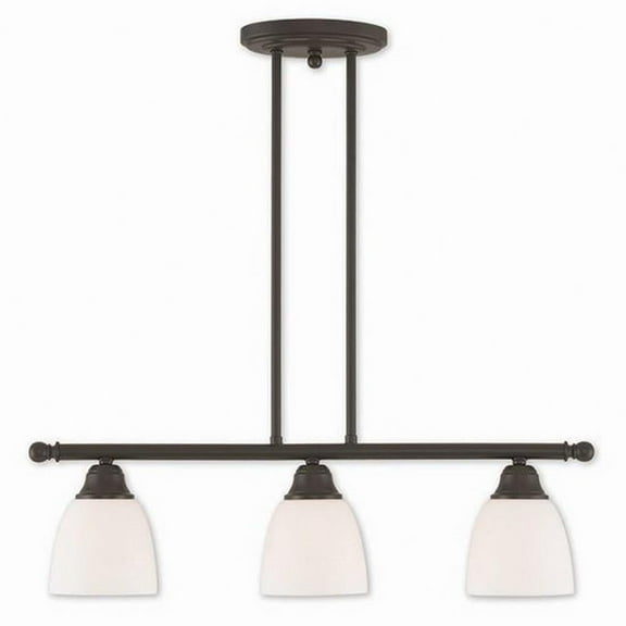 Traditional Three Light Chandelier-Bronze Finish Bailey Street Home 218-Bel-2120617