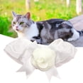 thumbnail image 4 of Pet Collar Princess Style, Three-dimensional Flower Lace, Comfortable Wear, Elastic Strap, Dress Up, Adorable Pet Dogs Cats Triangle Scarf, Pet Accessories, 4 of 8