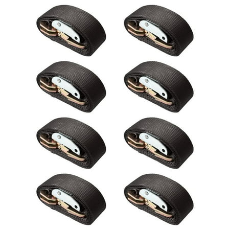 

2 x 6 Cam Buckle Strap Tie Downs with Snap Hooks - 8 Pack