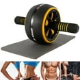 thumbnail image 1 of Ab Roller Wheel Ab Core Exercise Multifunctional Body Fitness Strength Training Equipment Anti-skid Texture Removable Handle Dual Glide Wheels With Thick Knee Mat Home Gym Strength Trainn, 1 of 5