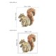 thumbnail image 4 of Adhesivos de pared autoadhesivos de PVC con forma de ardilla bonita, 29 x 30 cm, 4 of 4