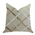 thumbnail image 1 of Urban Square Brown & Beige Luxury Throw Pillow, 20 x 36 in. King, 1 of 1