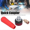 thumbnail image 3 of 2 Packs Quick Coupler Socket Plug Welding Cable Connector Hardware Power Tools DJK 10?25Red, 3 of 5