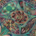 thumbnail image 2 of Coolnut Vintage Mandala Elements Round Tablecloth 60In,Table Cover Water Resistant Spill Proof Large Table Cover for Indoor & Outdoor Family Gathering Dinner, Hotel, BBQ, 2 of 7