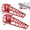 Red, variant on Qinain Hydraulic Car Ramps 2 Pack - 11000Lbs Capacity Low Profile Vehicle Ramps for Oil Changes,
