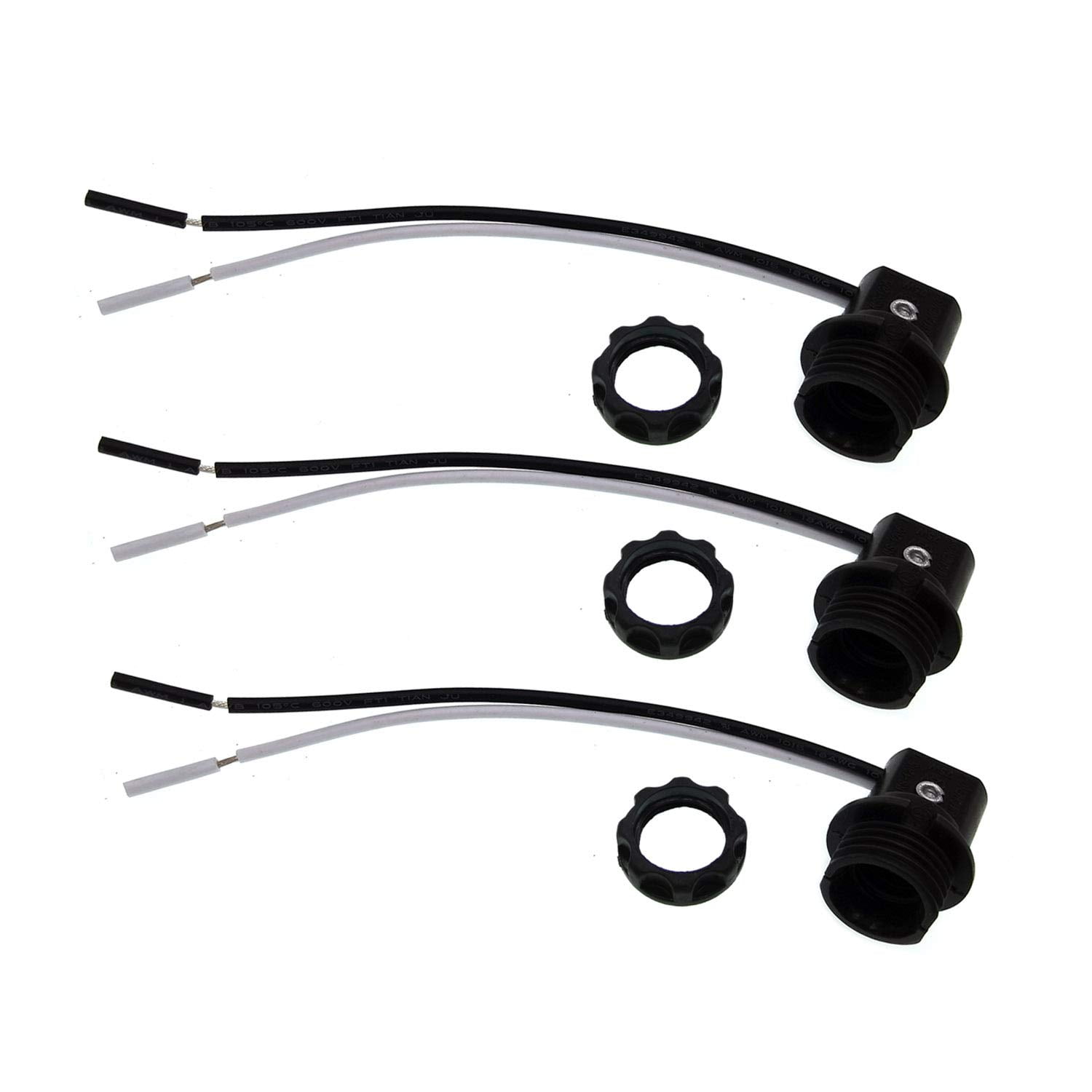 TWDRTDD Candelabra Base Lamp Holder Light Socket, Thread Phenolic