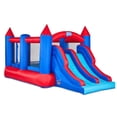 thumbnail image 1 of Castillo hinchable Sunny & Fun con doble tobogán para 4 niños, 1 of 5
