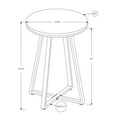 thumbnail image 4 of Miekor Furniture Accent Table, Side, Round, End, Nightstand, Lamp, Living Room, Bedroom, Black Laminate, Black Metal, Contemporary, Modern 56306, 4 of 7