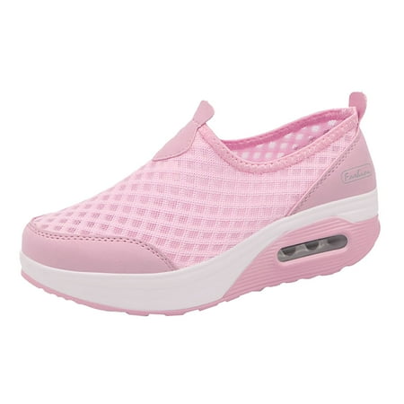 

Blphud Comfort Wear Shoes Summer Shoes for Women 2024 Casual Women Sandal Shoes Shoes for Women Thick Sole Ladies Fashion Retro Platform Wedges Casual Shoes Womens Sneakers Pink 38