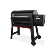 Weber Smoque XL Pellet Grill, 34 Inch Wood Fired Pellet Smoker with Wifi Capability, Black
