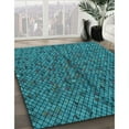 thumbnail image 2 of Ahgly Company Indoor Square Patterned Dark Turquoise Green Area Rugs, 3' Square, 2 of 6