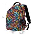 thumbnail image 2 of FORMRS Kids School Backpack Elementary Student Unisex Travel Bookbag with Reflective Stripes, Vibrant Dragon Scales Pattern, 2 of 7