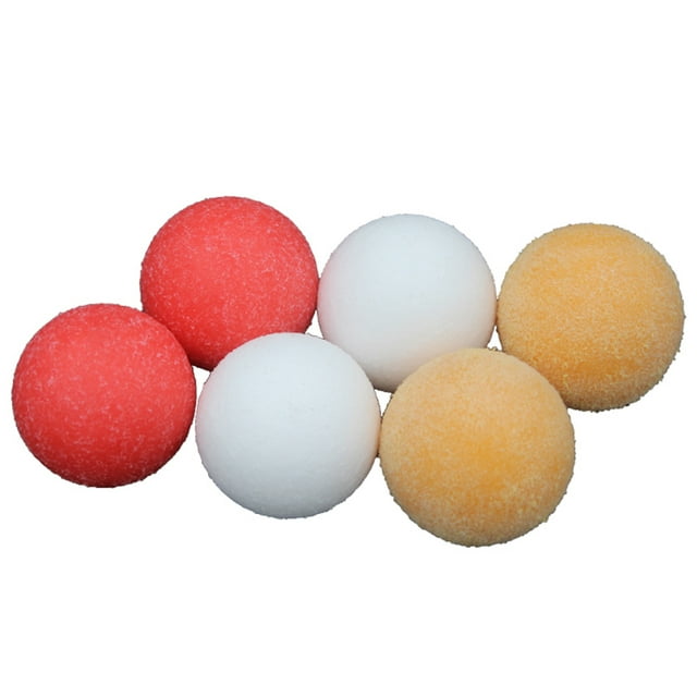 BEADCEST 12Pcs Tabletop Soccer Balls White ABS for Soccer Game Table and Football Game Lovers