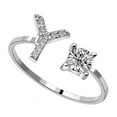 thumbnail image 4 of Sonducket Anillo abierto con letras mayúsculas para mujer, anillos para interior y exterior, fiesta en casa, oficina, joyería ornamental, Ropa, zapatos y accesorios Miscelánea Letra Y, 4 of 5