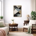 thumbnail image 3 of Framed Canvas Print Geometric Wall Art Abstract Neutral Modern Decorative for Living Room Bedroom - 16"x24" NATURAL, 3 of 8