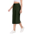 thumbnail image 2 of BUIGTTKLOP Women's Capri Pants with 2 Zipper Pockets Lightweight Quick Dry Hiking Travel Capris Pants for Women Casual Summer, 2 of 6