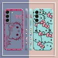 thumbnail image 2 of Pink Hello K-Kitty Case For Samsung S23 S22 S21 S20 FE S11 S11E S10 S10E S9 S30 Ultra Plus 4G 5G Colour Shockproof Liquid Case Gift Festivals, 2 of 6