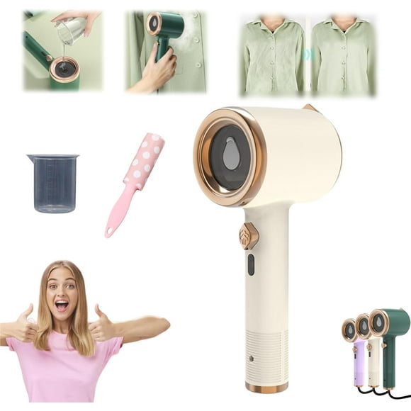 Emboadlie Vaporizador, Mini Máquina de Planchar Portátil, Mini Plancha Eléctrica Portátil de Mano para Ropa, Precalentamiento Rápido Profesional para el Hogar Planchado en Seco a Vapor para el Hogar y