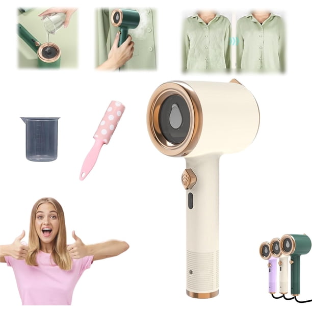 Emboadlie Vaporizador, Mini Máquina de Planchar Portátil, Mini Plancha Eléctrica Portátil de Mano para Ropa, Precalentamiento Rápido Profesional para el Hogar Planchado en Seco a Vapor para el Hogar y