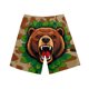 thumbnail image 5 of Pantalones de Baño de Cintura Elástica de los Hombres Divertidos de Impresión Doble Bolsillo de Cinco Puntos de Longitud Pantalones Cortos de Playa Secos Rápidos Vacaciones de Verano, 5 of 9