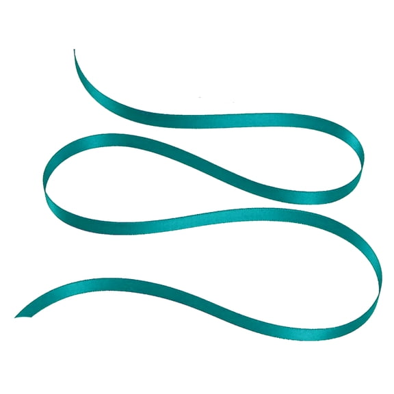 1/8" Double Face Satin Ribbon 100 yards - Teal
