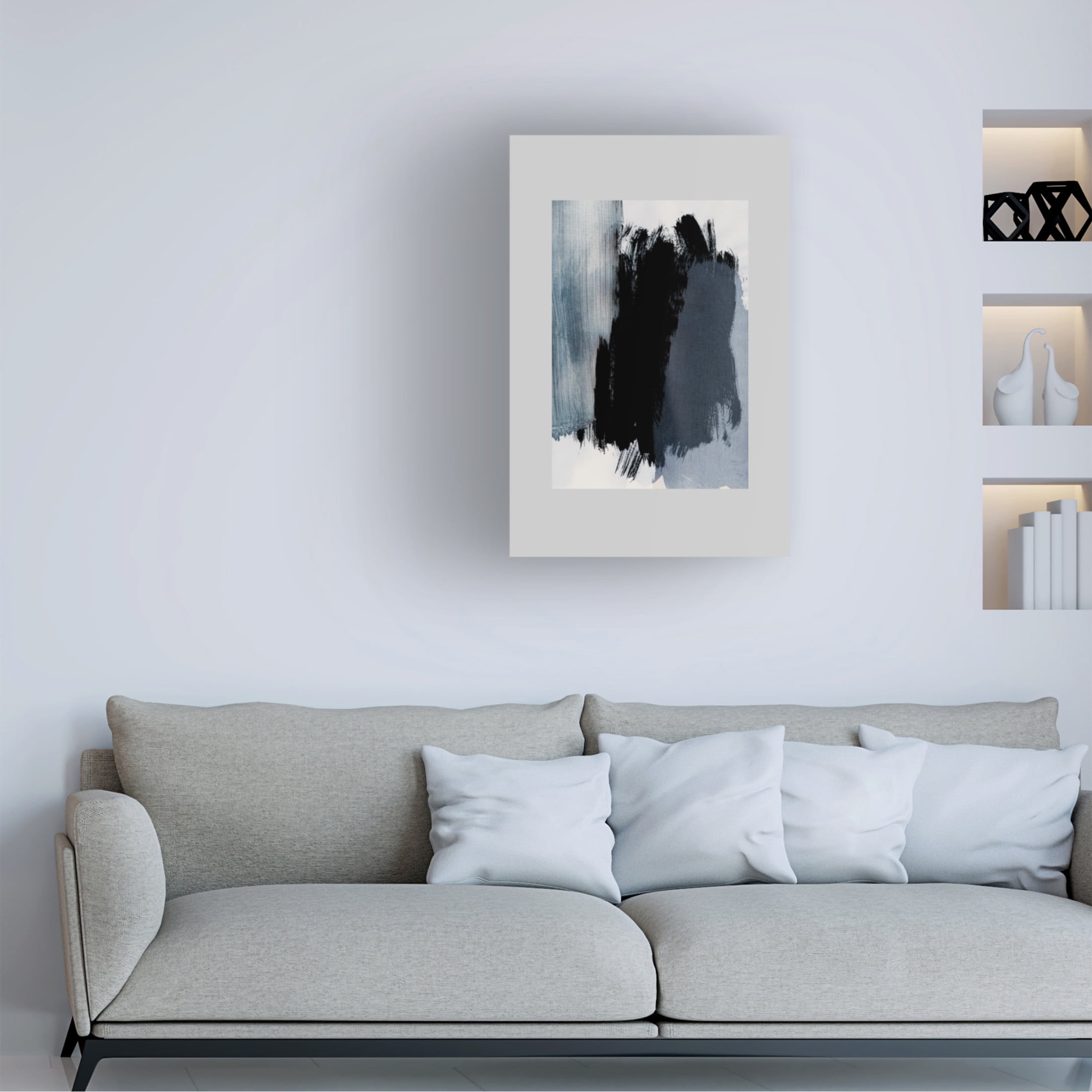 Trademark Fine Art Mareike Bohmer Abstract Brush Strokes 15 Canvas Wall Art