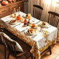 thumbnail image 2 of Fall Tablecloth for Rectangle Tables, Polyester Maple Leaf Rectangular Tablecloth , Spill-proof Table Cloth Washable Tablecloths for Harvest, Festival, Thanksgiving Dinning Kitchen (60" x 102"), 2 of 6