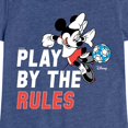 thumbnail image 3 of Disney - Play By The Rules Soccer - Toddler & Youth Girls Short Sleeve Graphic T-Shirt, 3 of 5
