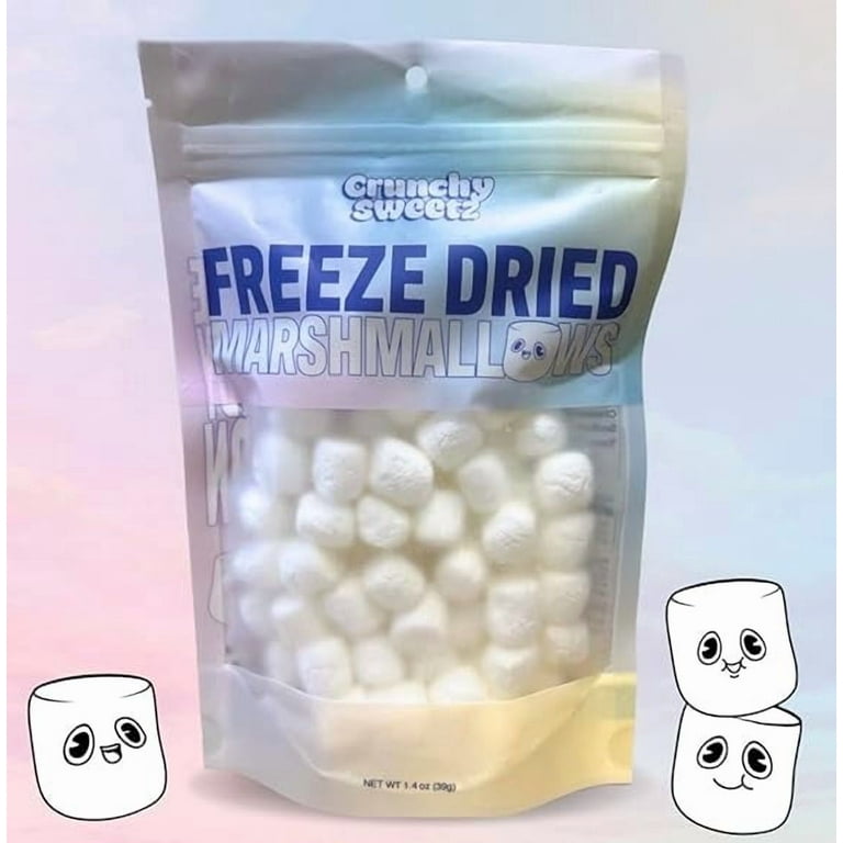 Crunchy Sweetz Freeze Dried Marshmallows Candy 4oz Bag - Walmart.com