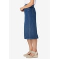thumbnail image 3 of Woman Within Plus Size Stretch Denim Five-Pocket Jeans Skirt, 3 of 5
