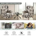thumbnail image 4 of LKJYER Wing Back Wing Back,Stretch Printed Wingback Chair Slipcover with Elastic Bottom,No-Slip Universal Four Seasons for Armchair Sofa Cover Home Decoration, 4 of 7