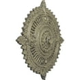 thumbnail image 3 of 29 1/8"OD x 1 1/4"ID x 4"P Haylynn Ceiling Medallion (Fits Canopies up to 1 1/4"), Hand-Painted Castle Stone Crackle, 3 of 7