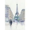 thumbnail image 3 of Tillmon, Avery 13x18 Black Modern Framed Museum Art Print Titled - Walking in the Rain, 3 of 5