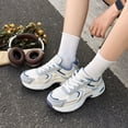 thumbnail image 5 of EKVAHL Orthopedic Platform Sneakers for Women, Lace‑Up Breathable Mesh Tennis Shoes, Arch Support Athletic Walking Shoes for Workout Blue, 5 of 6