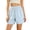 Light Blue, variant on Levmjia Womens Sports Shorts High Rise Drawstring Elastic Waist Soft Stretch Solid Color Side Pockets Summer Running Hiking Gym Workout Yoga Daily Casual Outdoor Wear Fashion