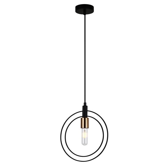 Lámpara Colgante E26/E27 60W Móvile Negro 2G ILUMINACIÓN .